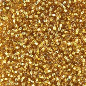 G12-200 10/0 Seed Bead - Gold Silverlined