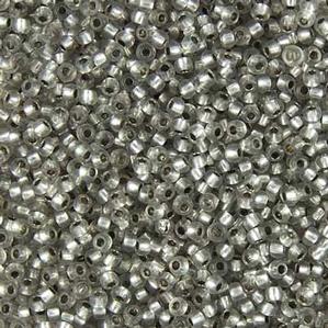 G12-203 10/0 Seed Bead - Gray Silverlined