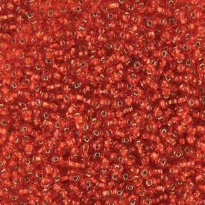 G12-225 10/0 Seed Bead - Orange Silverlined