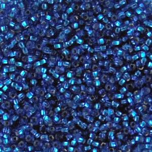 G12-253 10/0 Seed Bead - Turquoise Silverlined