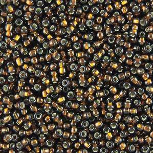 G12-295 10/0 Seed Bead - Brown Silverlined