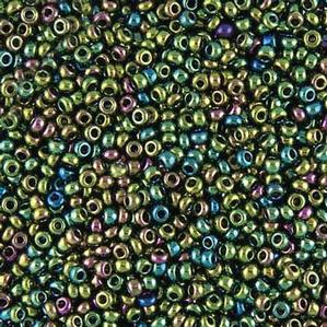 G12-349 10/0 Seed Bead - Dark Green Iris