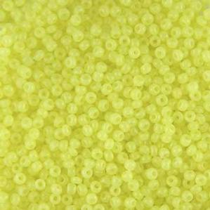 G12-735 10/0 Seed Bead - Greasy Yellow Opal