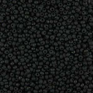 G12X-901 10/0 Seed Bead - Black Matte