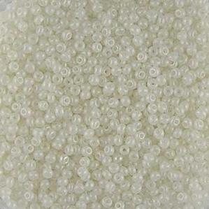 G12X-805 10/0 Seed Bead - White Supra Pearl