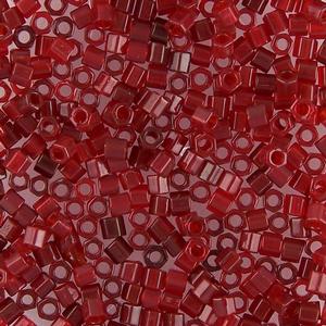 G13-117 8/0 Hex Cut - Red Transparent