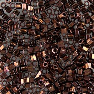 G13-497 8/0 Hex Cut - Copper Metallic