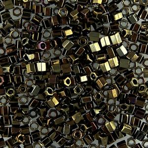G13-699 8/0 Hex Cut - Dark Bronze Luster
