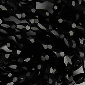 G130-001 Faceted Teardrops - Jet Opaque