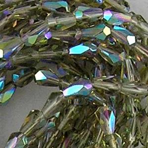 G130-303 Faceted Teardrops - Gray AB