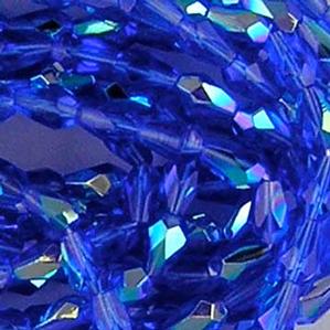 G130-365 Faceted Teardrops - Sapphire AB