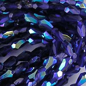 G130-368 Faceted Teardrops - Cobalt AB