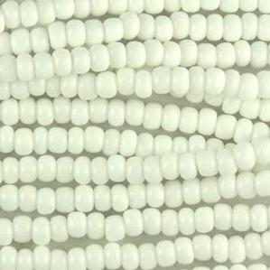 G14-005 Pony Bead - White Opaque