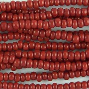 G14-014 Pony Bead - Dark Red Opaque