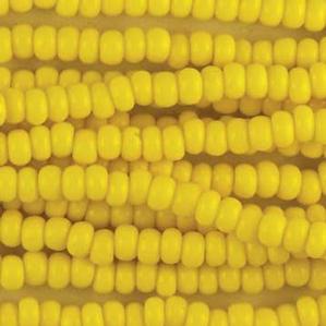 G14-035 Pony Bead - Yellow Opaque