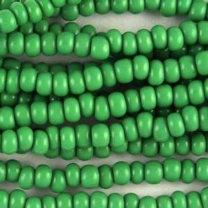 G14-045 Pony Bead - Green Opaque