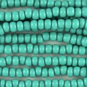 G14-055 Pony Bead - Green Turquoise Opaque