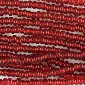 G14-117 Pony Bead - Red Transparent