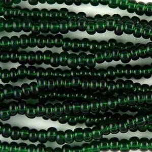 G14-148 Pony Bead - Dark Green Transparent