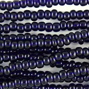 G14-169 Pony Bead - Dark Cobalt Blue Transparent