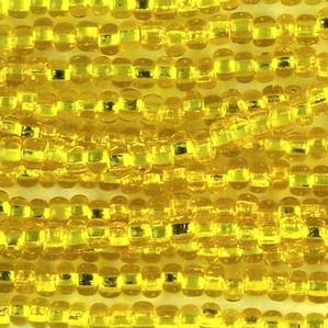 G14-235 Pony Bead - Yellow Silverlined