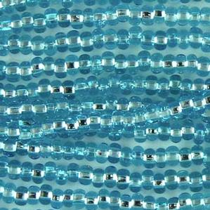 G14-251 Pony Bead - Light Turquoise Silverlined