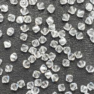 G150-108 4mm Bicones - Crystal Transparent