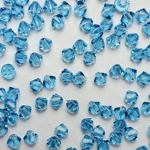 G150-153 4mm Bicones - Aqua Transparent