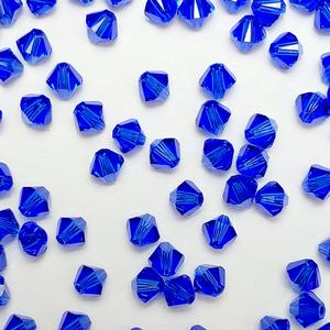 G150-168 4mm Bicones - Cobalt Transparent