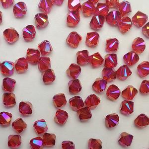 G150-317 4mm Bicones - Lt. Siam AB