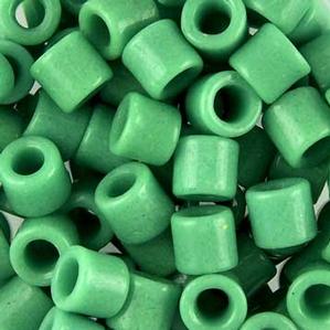 G16-043 Tile Beads - Light Green Opaque