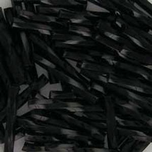 G1T/20-001 20mm Black Opaque Twisted Bugle