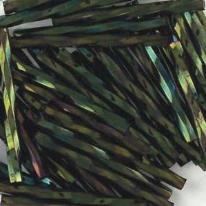G1T/30-349 30mm Dark Green Iris Twisted Bugles