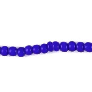 G204-066 White Hearts - Dark Blue Opaque