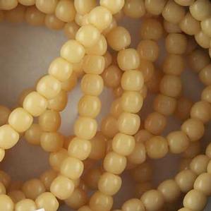 G21-007 4mm Round - Beige Opaque