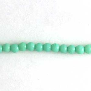 G21-055 4mm Round - Turquoise Green Opaque