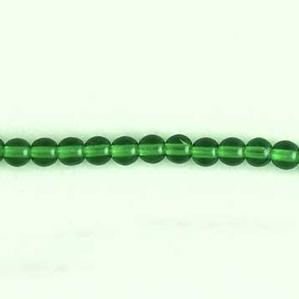 G21-145 4mm Round - Green Transparent