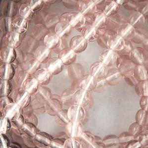 G21-172 4mm Round - Rose Transparent