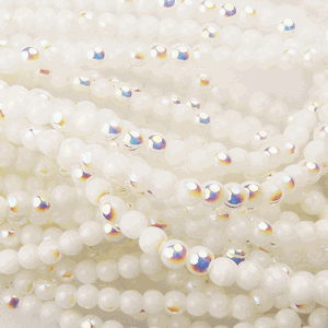 G21X-305 4mm Round - White Op. Iris