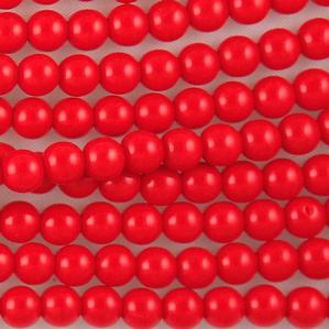 G22-016 6mm Round - Red Opaque