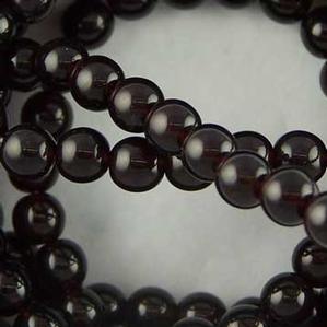 G22-114 6mm Round - Garnet Transparent