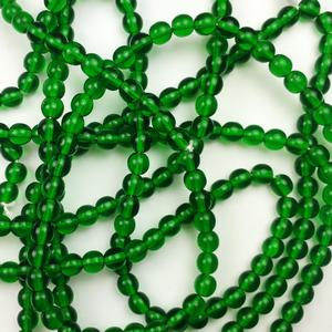 G22-148 6mm Round - Dark Green Transparent