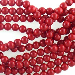 G23-016 8mm Round - Red Opaque