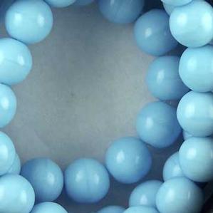 G23-063 8mm Round - Light Blue Opaque