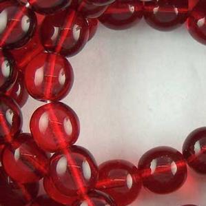 G23-117 8mm Round - Ruby Transparent