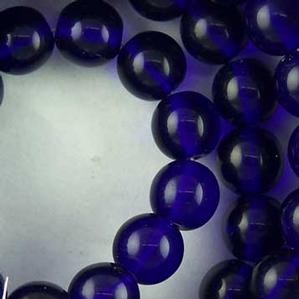 G23-168 8mm Round - Cobalt Transparent