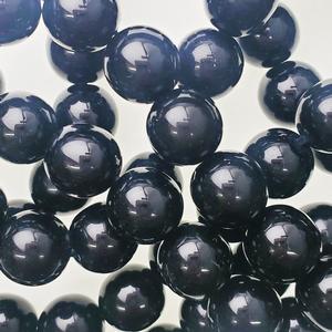 G26-001 14mm Round - Black Opaque