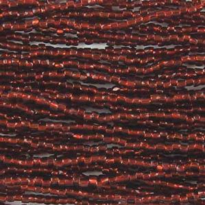 G3/12-214 12/0 3 Cut Dark Red Silverlined