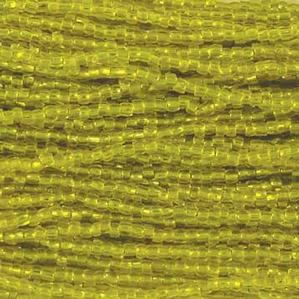 G3/12-235 12/0 3 Cut Yellow Silverlined