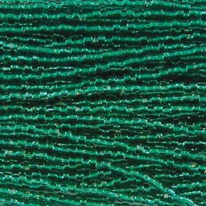 G3/12-258 12/0 3 Cut Teal Silverlined